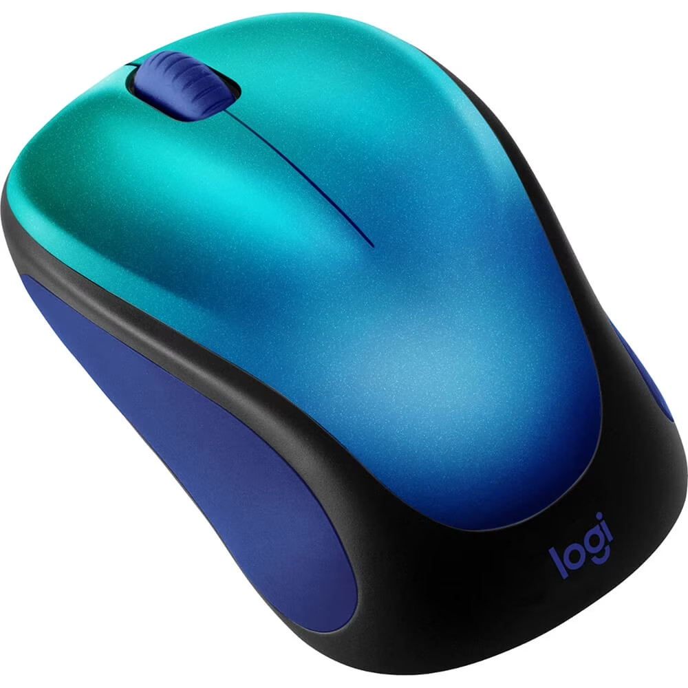 Logitech Design Collection Limited Edition Wireless Mouse Blue Aurora 910-006118