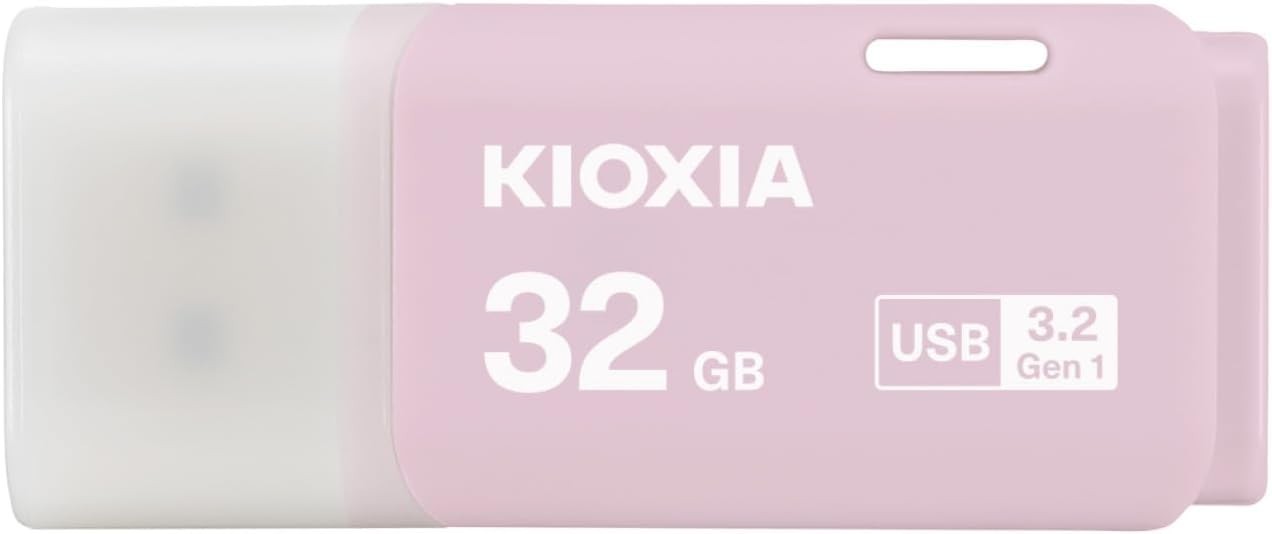 KIOXIA USB 3.2 high-speed KLU301A032GP Cap type Flash Drive Memory 32GB Pink JP