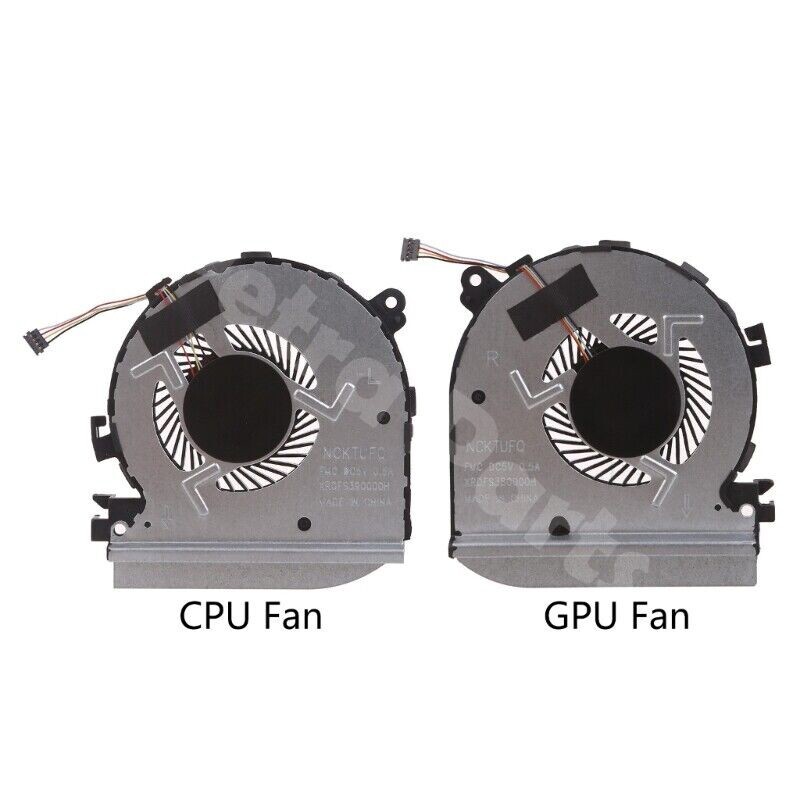 New CPU and GPU Cooling Fan for HP 15-BL Laptop 914357-001 914358-001