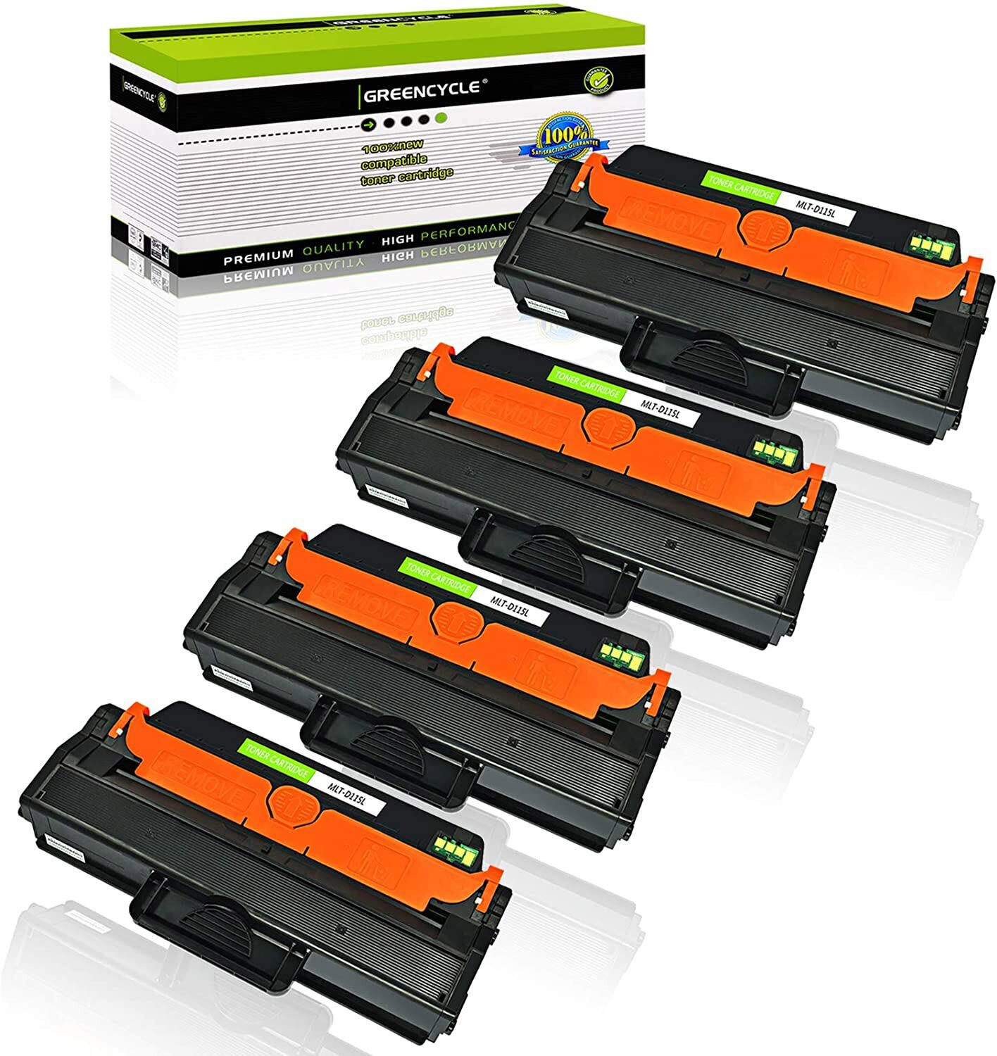 GREENCYCLE 4PK MLT-D115L 115L Toner Fit for Samsung Xpress SL-M2620ND SL-M2870FD