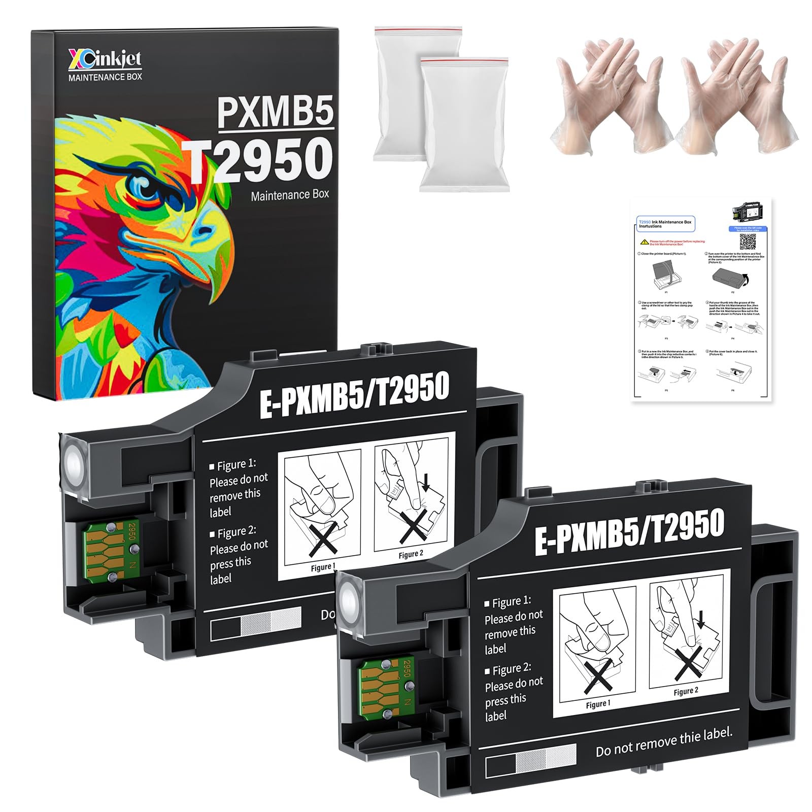 T2950 Maintenance Box Compatible Replacement for Epson WF-110 EC-C110 Printer...
