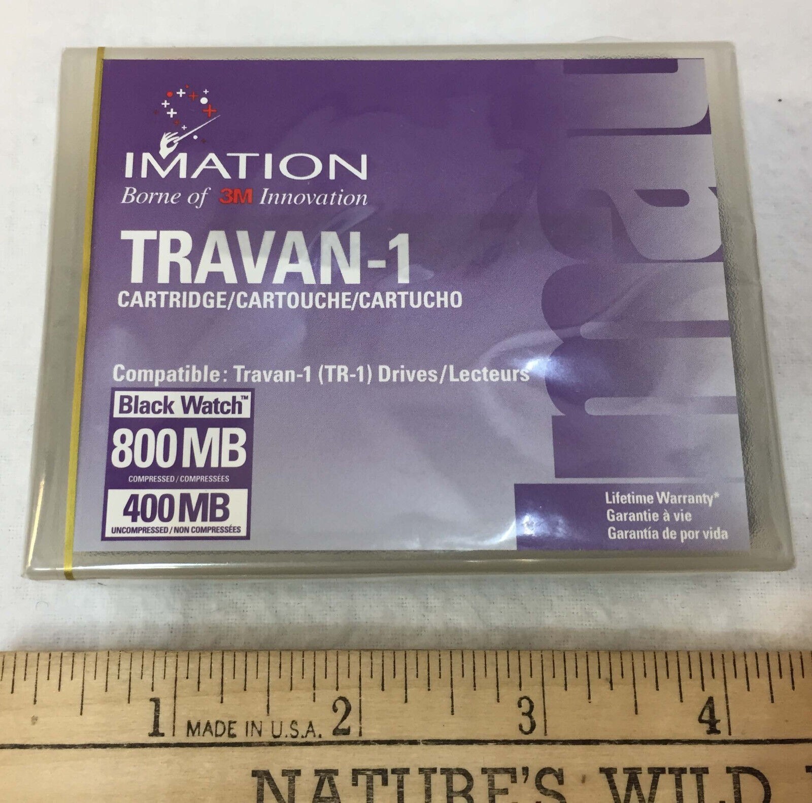 Imation Travan 1 Cartridge 800 MB Compressed 400MB Uncompressed TR-1 Drives NEW 