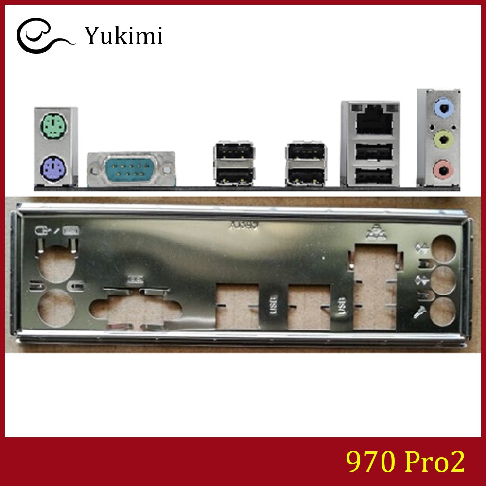 NEW FOR ASROCK 970DE3/U3S3、980DE3/U3S3、970 Pro Ｍotherboard I/O Shield Backplate