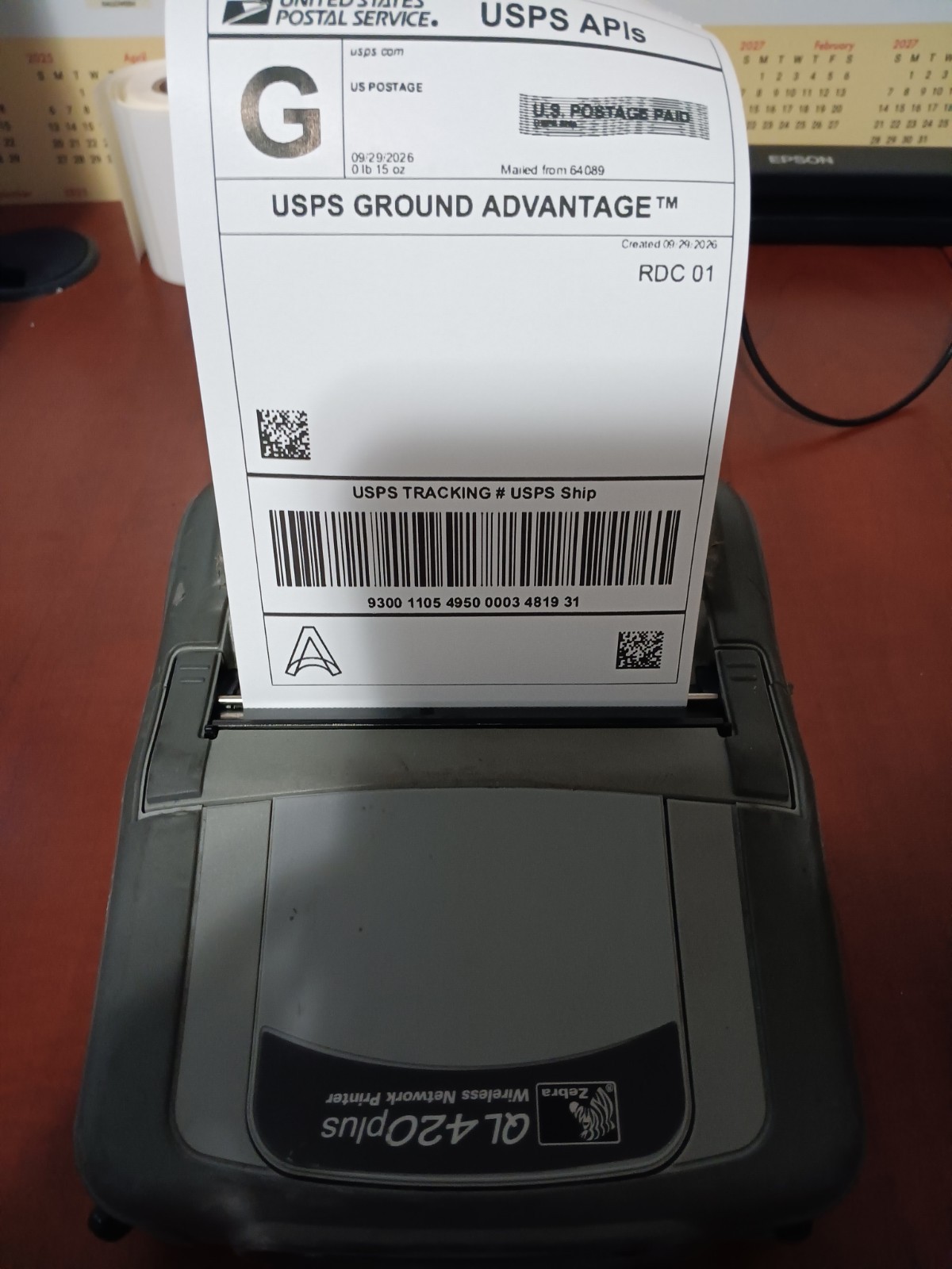 Zebra Ql420 Plus 4x6 Bluetooth Label Printer