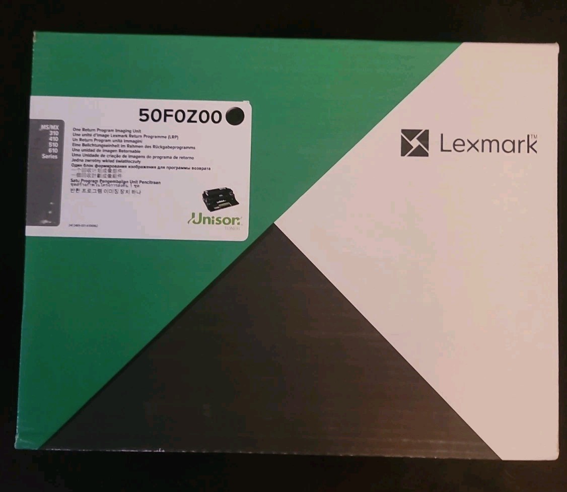 Genuine Lexmark 500Z 50F0Z00 Black Imaging 60K Open Box Sealed Inside