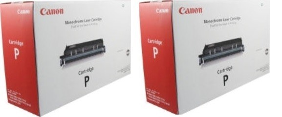 2 GENUINE FACTORY SEALED CANON P TONER CARTRIDGES 7138A002AA New Style Boxes