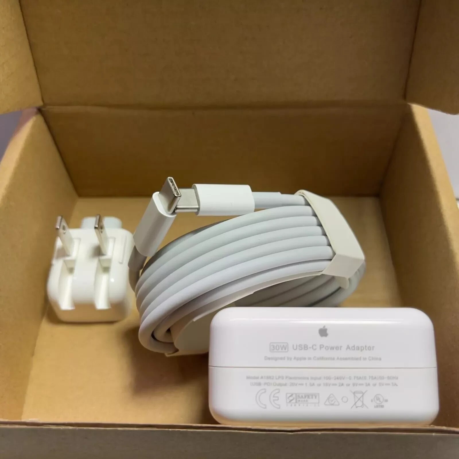 Genuine 30W USB C AC adapter Charger For Apple MacBook Air A2337 M1  A2179 A1932