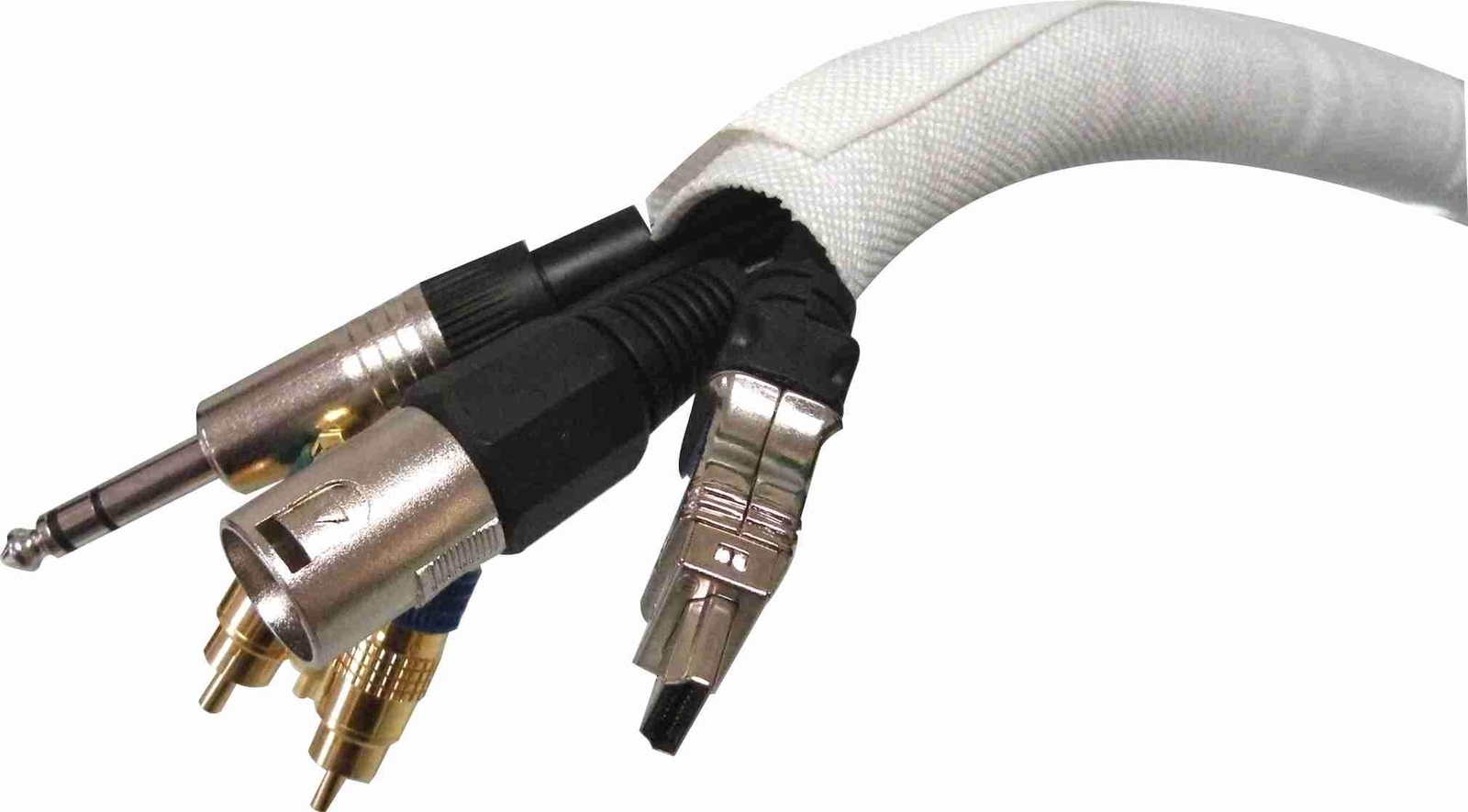 1" SNAKESKIN Wire & Cable Cover - White - 25 feet pack