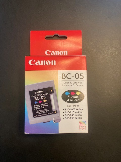 Genuine Canon BC-05 0885A003AA Color Ink Cartridge BJC-200 BJC-1000 NEW OEM
