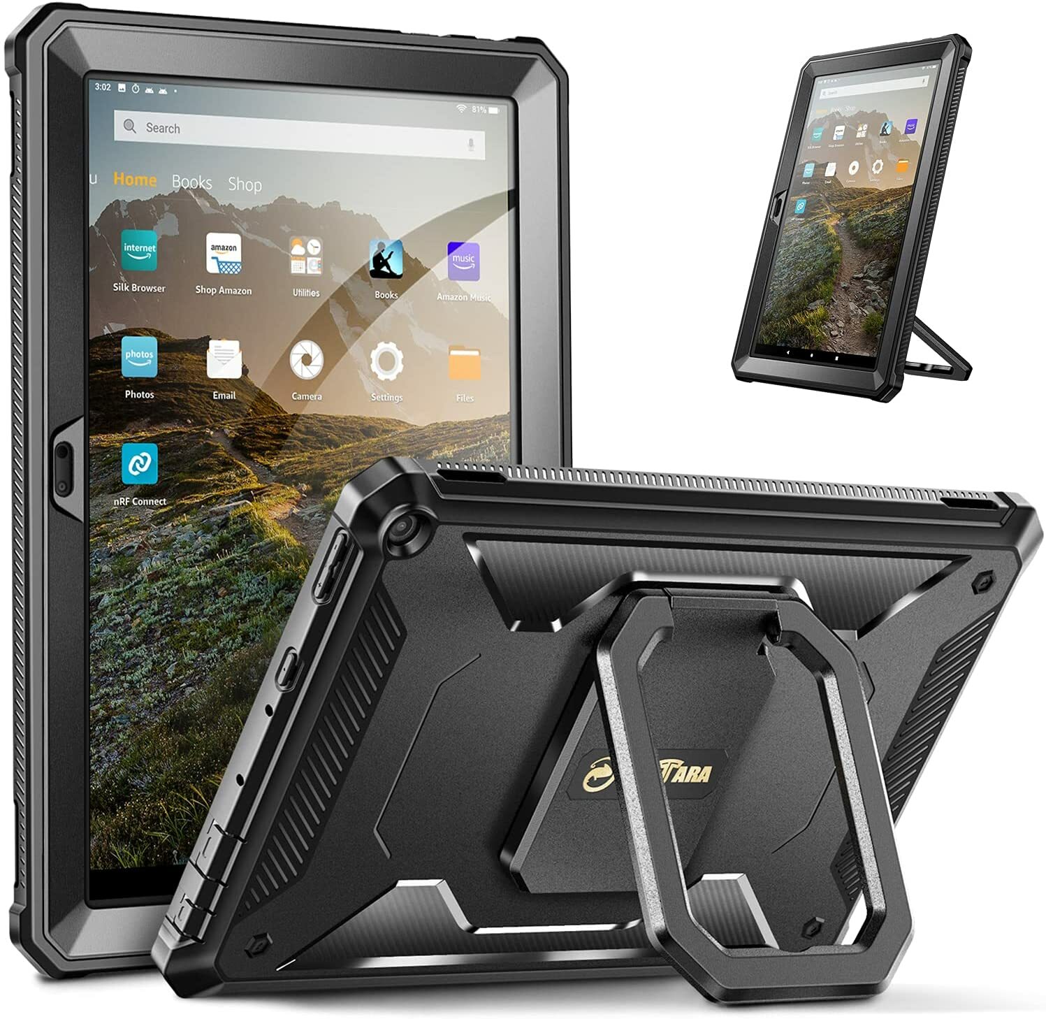 Case For All-New Amazon Fire HD 10 Tablet 11th Gen 2021 360 Rotating Carry Cover