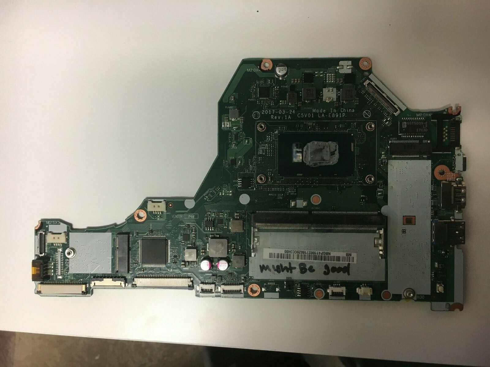 Acer Aspire  Motherboard NB.GP411.002 / NBGP411002 **For Parts**