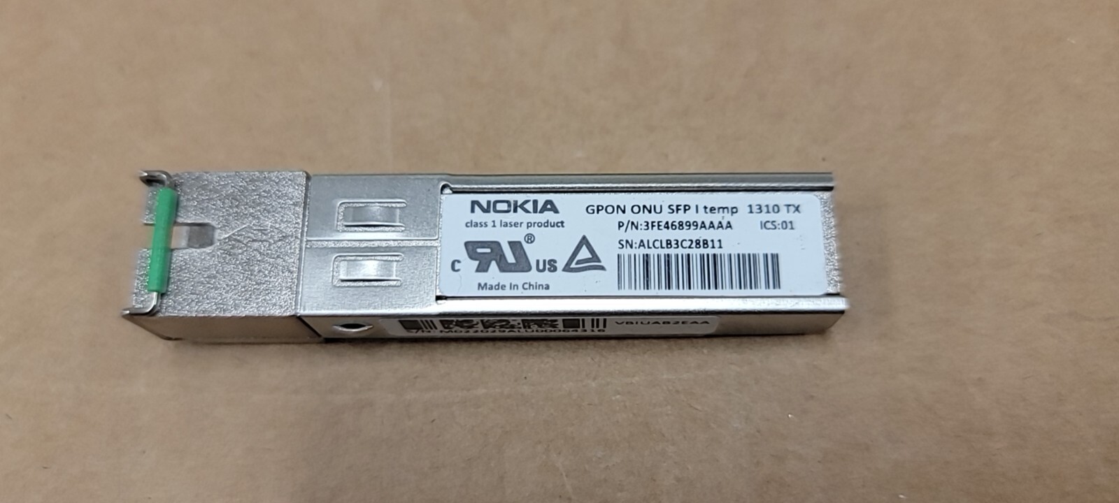 Nokia GPON SFP Module 3FE46899AAAA ONU I-Temp 1310 TX