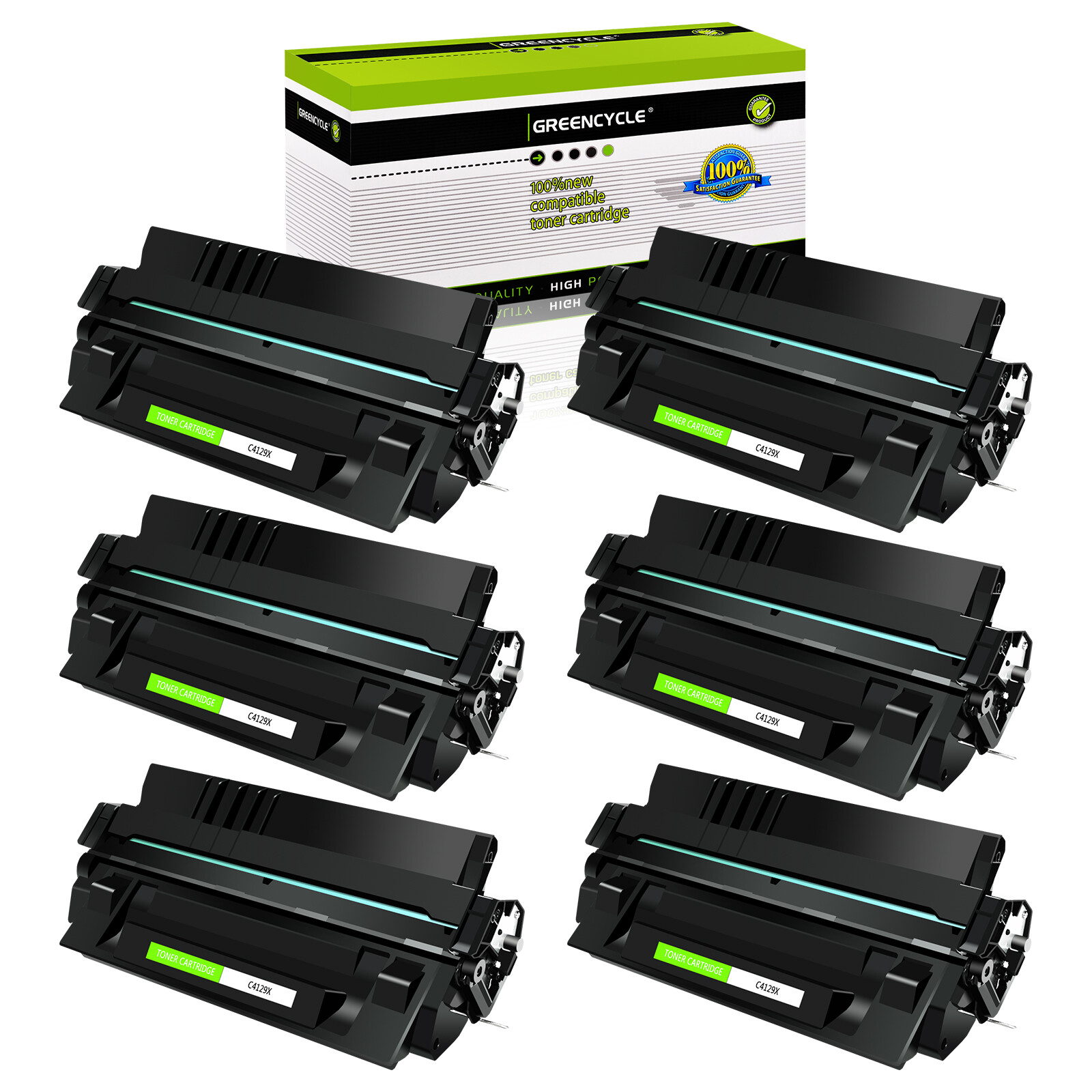 6PK C4129X High Yield Toner Fit for HP LaserJet 5100 5100N 5100DT 5100DTN 5100TN