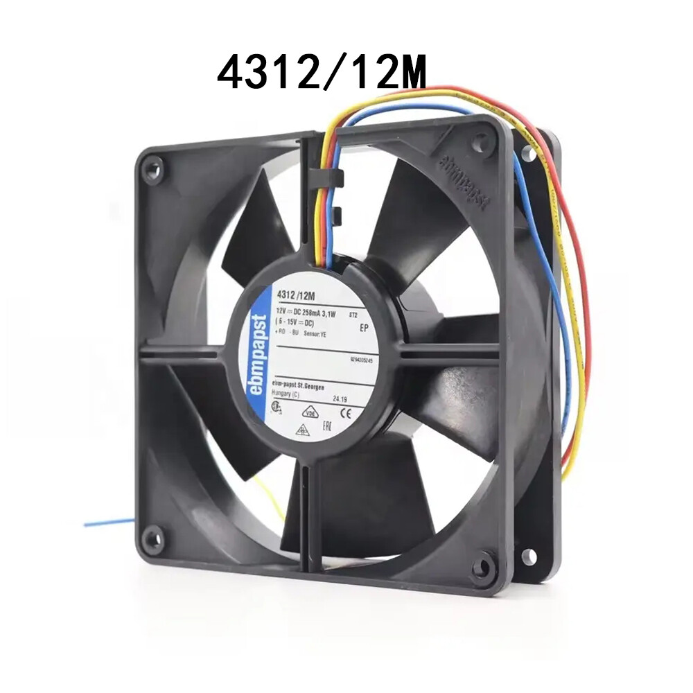 New Ebmpaps Low-Energy Axial flow Fan 4312/12M 12VDC 2.8W 120*120*32mm radiator