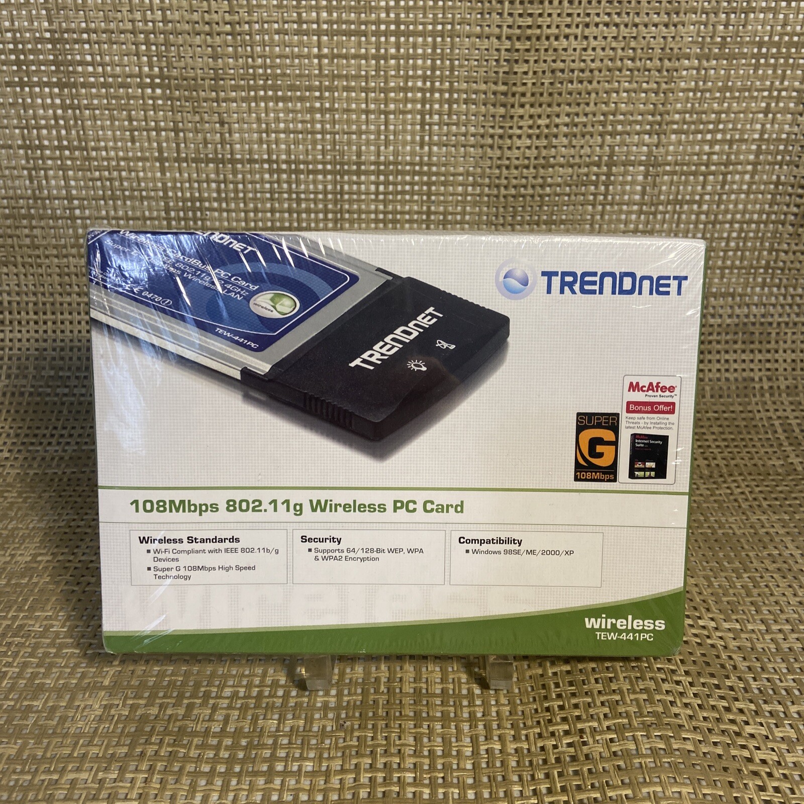 TRENDnet TEW-441PC 108Mbps 802.11g Wireless G PC Card Brand New Sealed