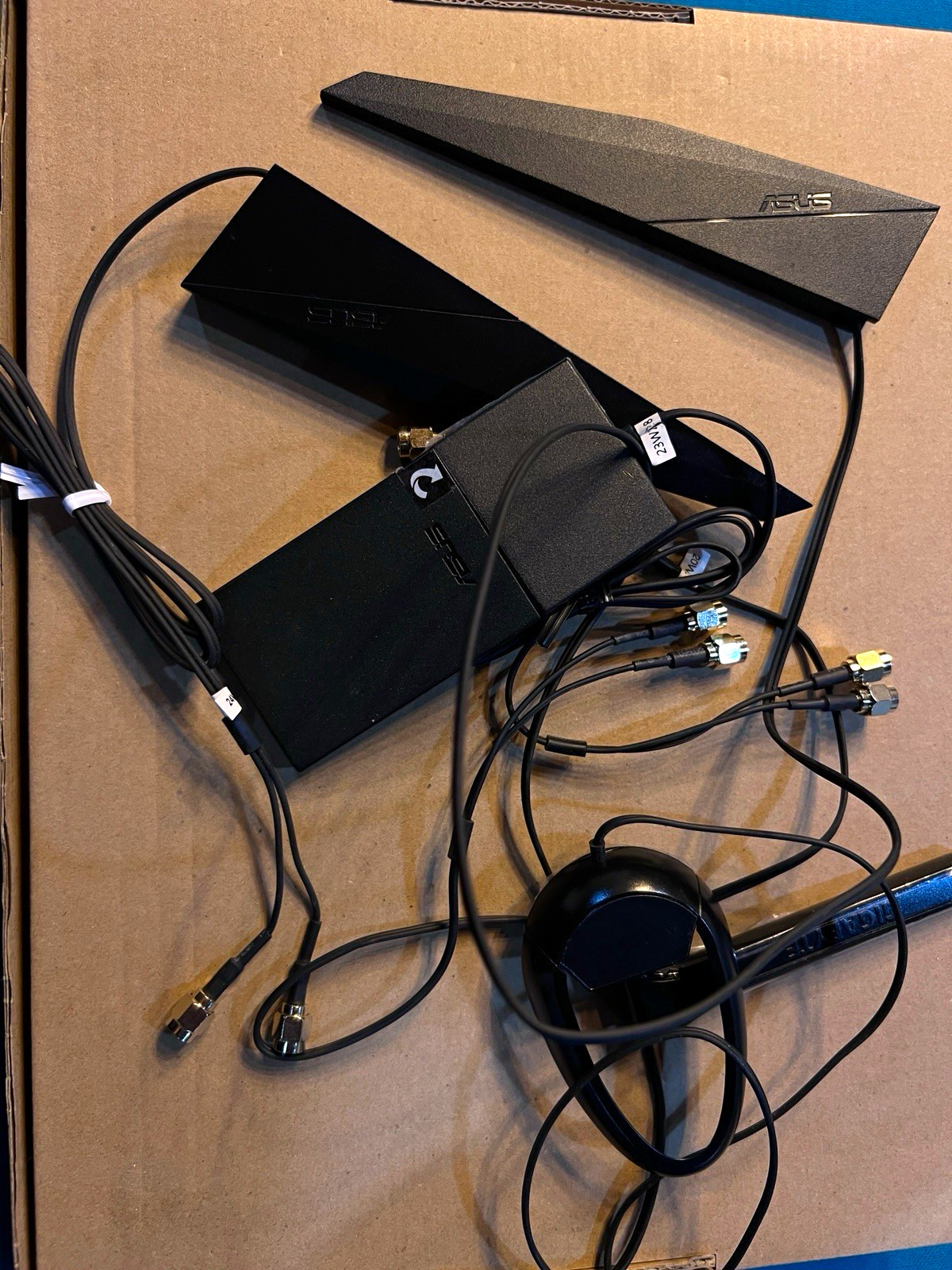 ASUS Black Wi-Fi Antenna Set w/ Coax Cables & Connectors (2 Antennas)