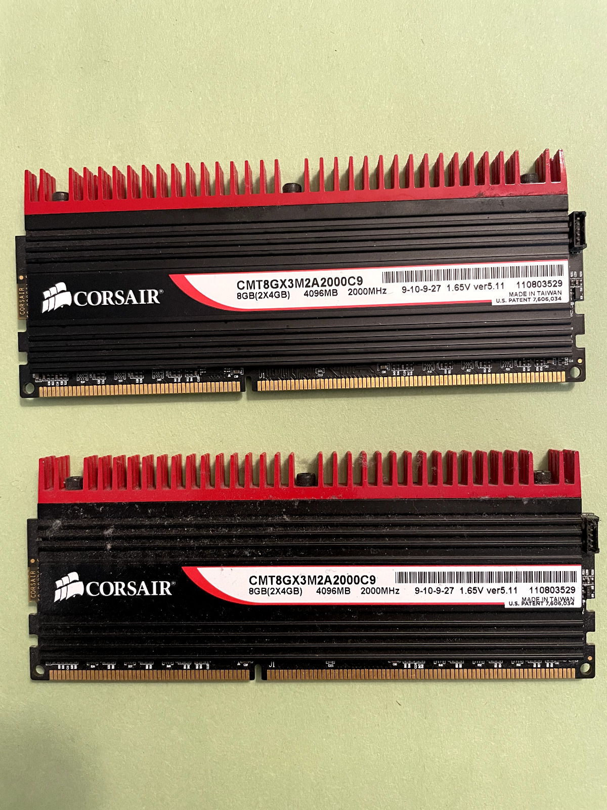 8GB (2x 4GB)DDR3 Corsair Dominator-GT CMT8GX3M2A2000C9 CL9 T6-B8
