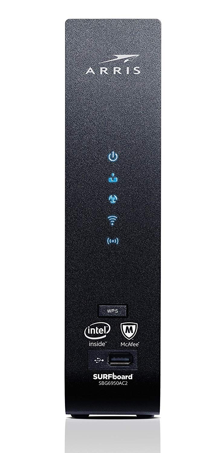 ARRIS SBG6950AC SURFboard 16x4 AC1900 WiFi Modem Router, Max Speed: 686 Mbps
