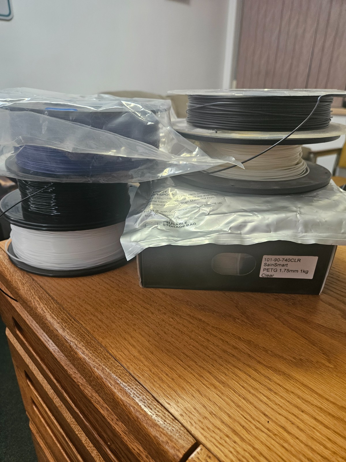 Mixed 3D Printer Filament Lot MakerBot PETG Nylon TPU Flexible 1.75mm 6 Rolls