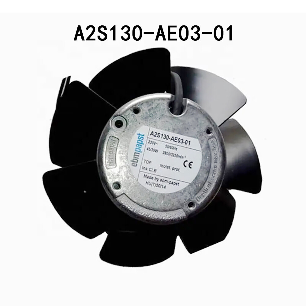 Original Ebmpaps External Rotor Cooling Fan 230VAC 45W φ130MM A2S130-AE03-01