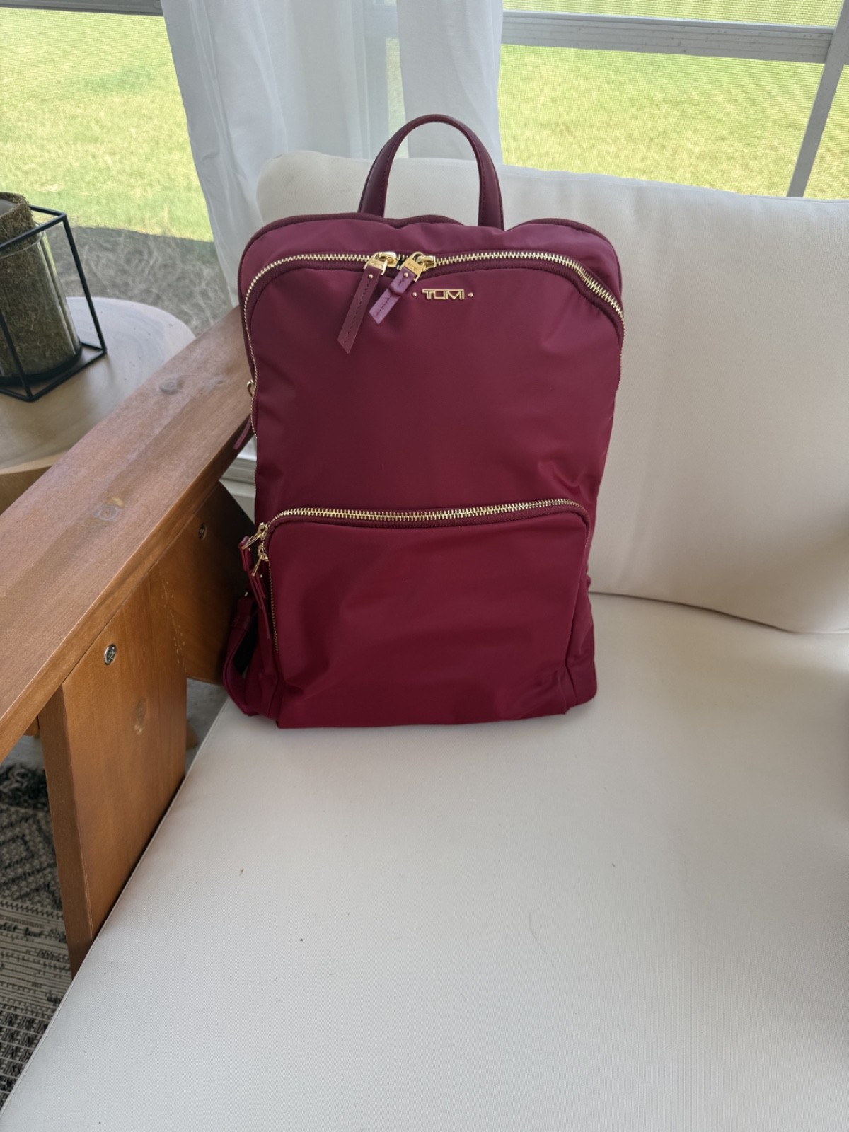 Authentic TUMI backpack – Style 135360 – Burgundy/Wine - laptop  15 or 16inch