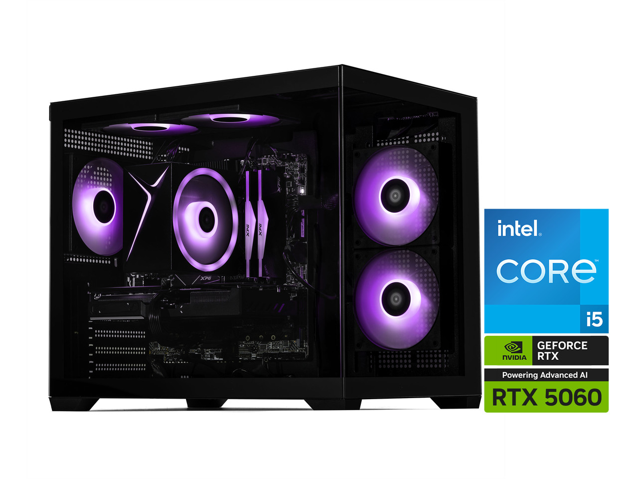 STORMCRAFT Gaming PC SIRIUS Intel Core i5-14400F NVIDIA GeForce RTX 5060 - AI