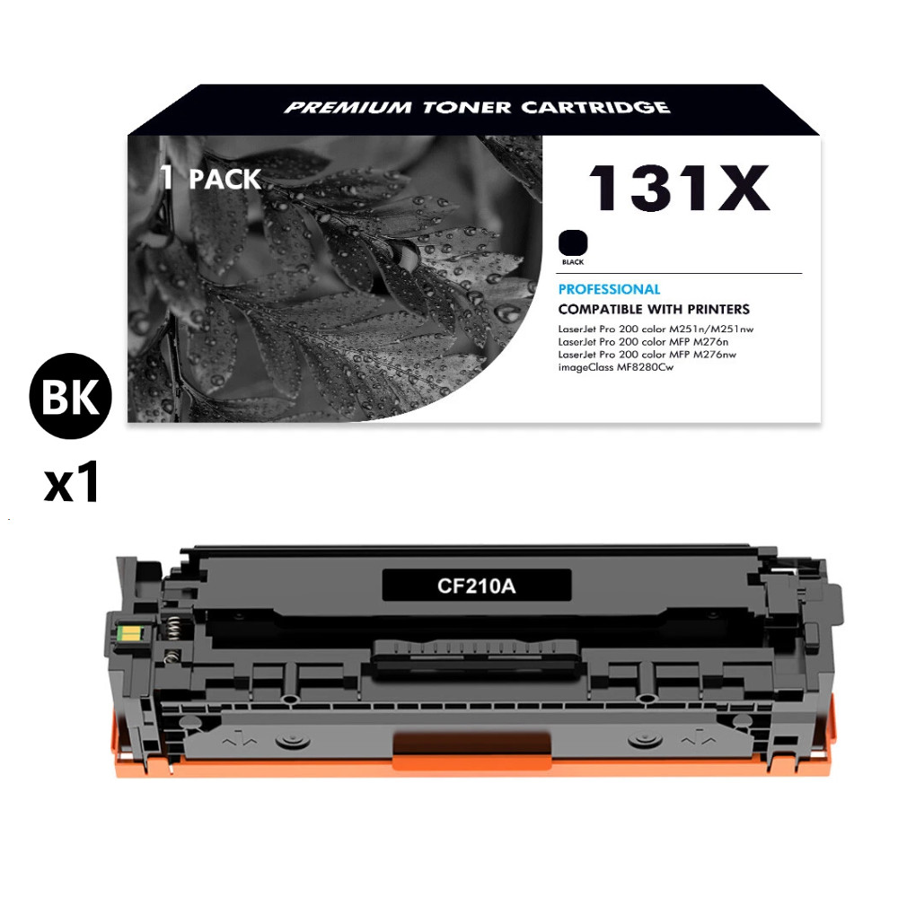 1PK CF210A BK Toner Cartridge Fits For HP 131A LaserJet Pro 200 MFP M276n M276nw