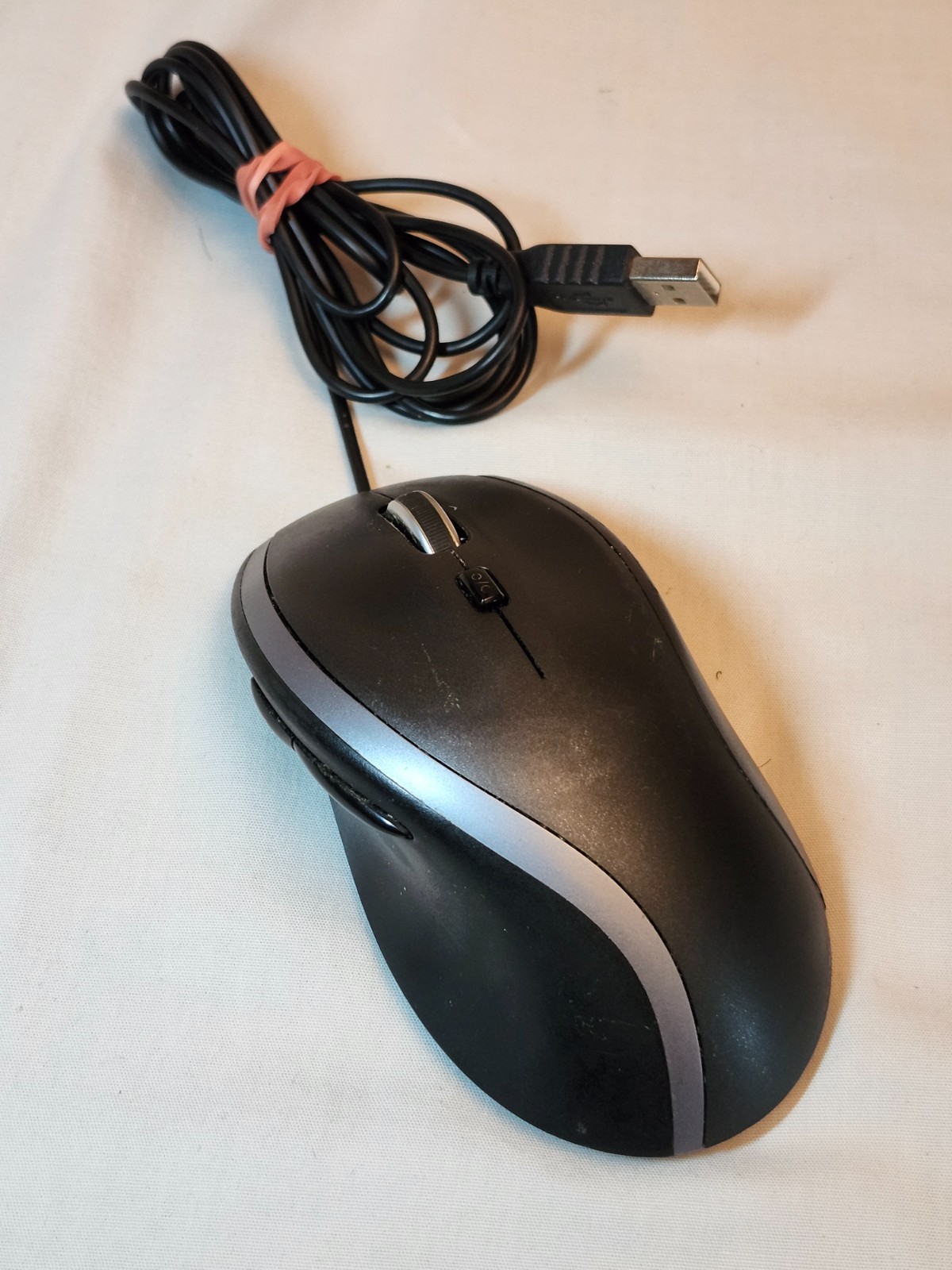Logitech M500 7-button Advanced Corded Mouse M-U0007 PC TESTED Wired Laser