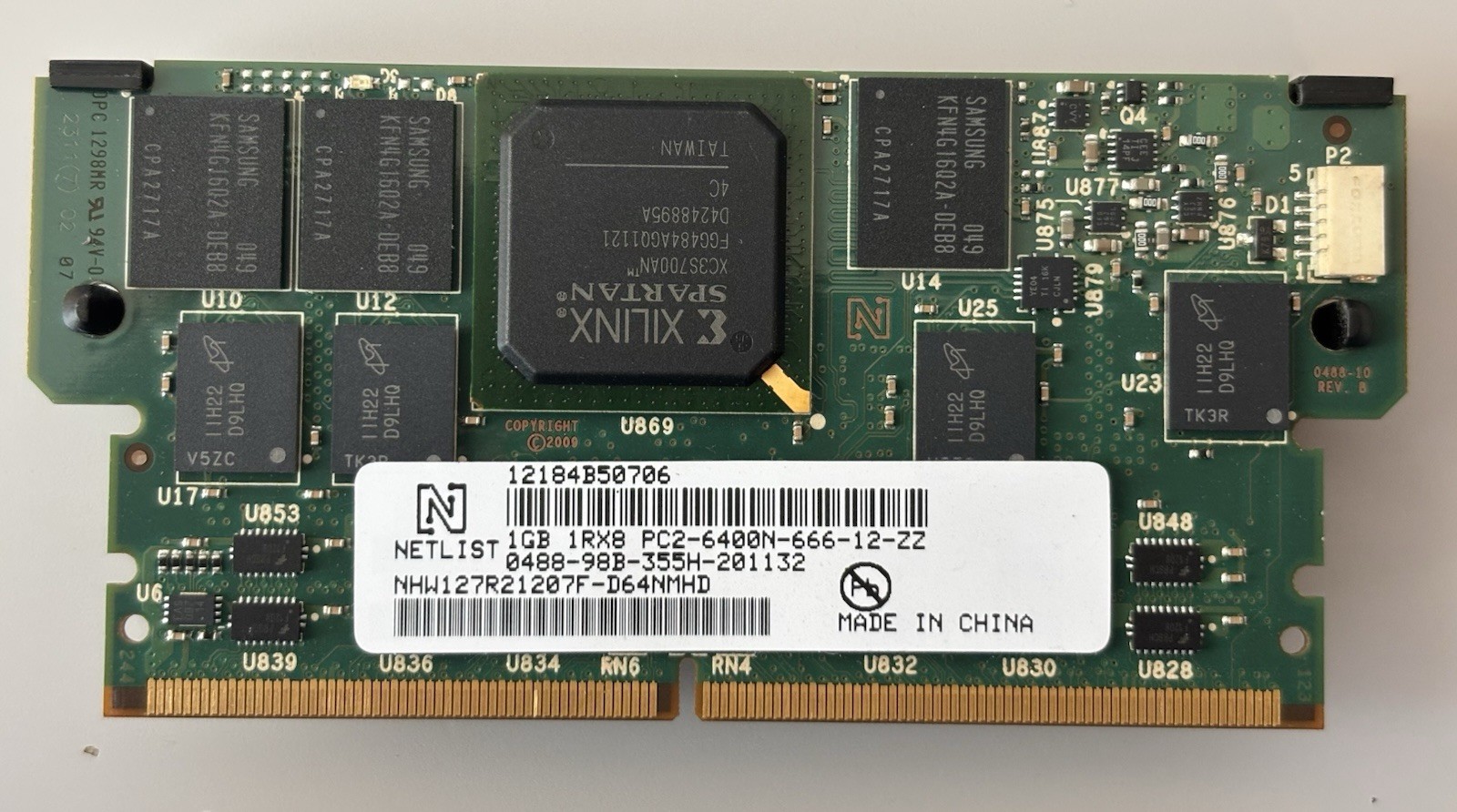 Netlist 1GB PC2-6400 DDR2 Memory Module w/ Heatsink