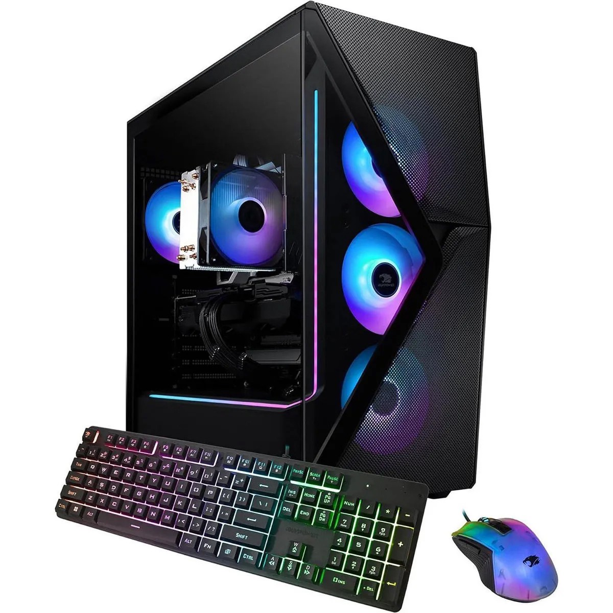 iBUYPOWER SMI9N57T01 Liquid Cooled Gaming Desktop Computer - Black SKU#2076841