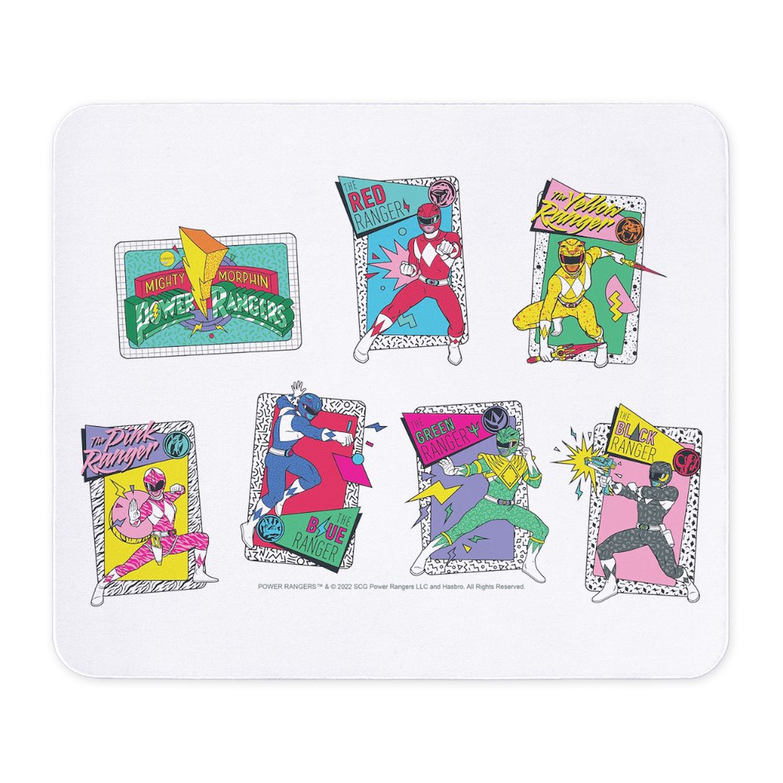 CafePress Power Rangers Group Shots Mousepad  (968375842)