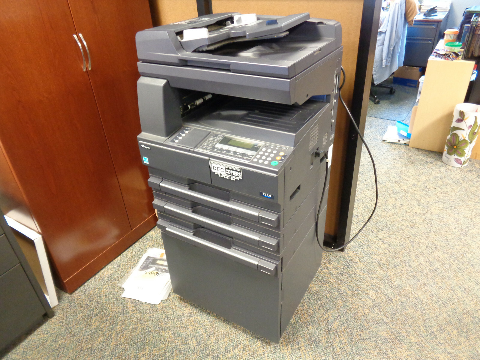 COPIER KYOCERA COPYSTAR CS221 WITH ALL MANUALS AND INFO