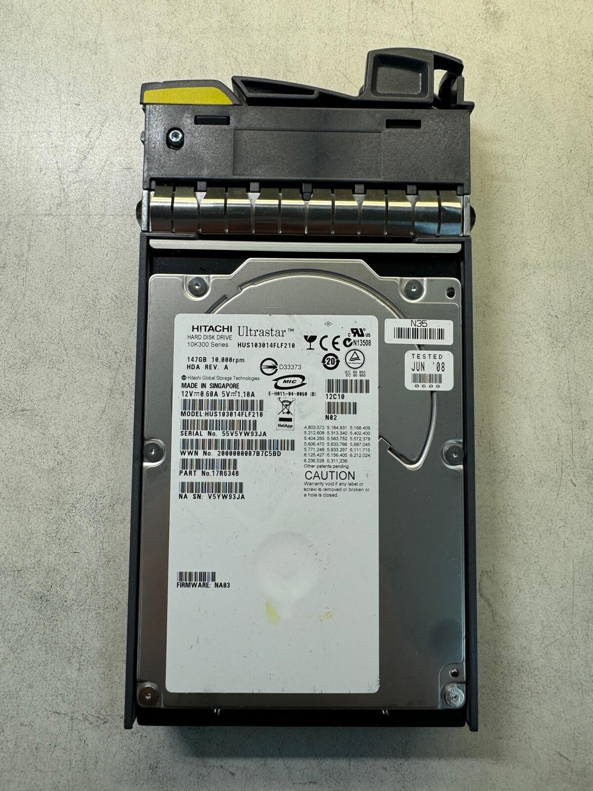 NetApp 147GB 108-00082+A4 X274B-R5 10K RPM 2.0Gbps FC 3.5" Server Hard Drives