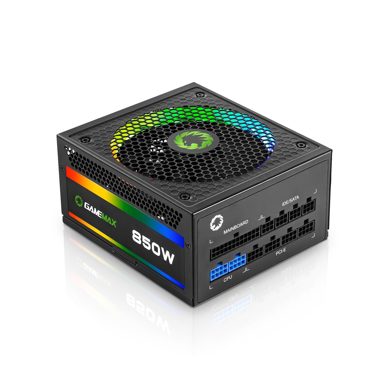 GAMEMAX 850W Power Supply, Fully Modular, 80 Plus Gold, ARGB SYNC with Mother...
