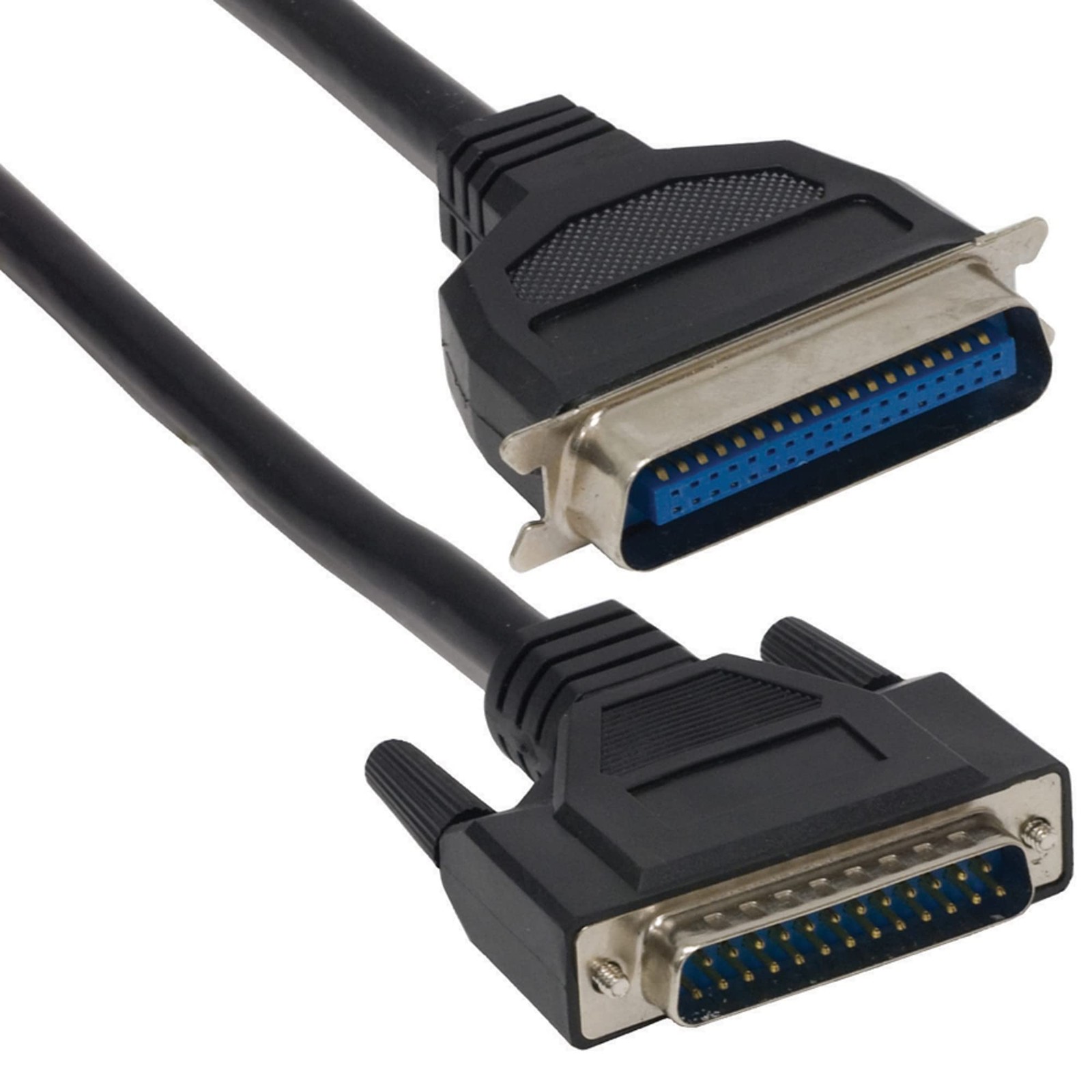 BLACK - ATIVA IEEE 1284 PARALLEL PRINTER CABLE, 6 FT