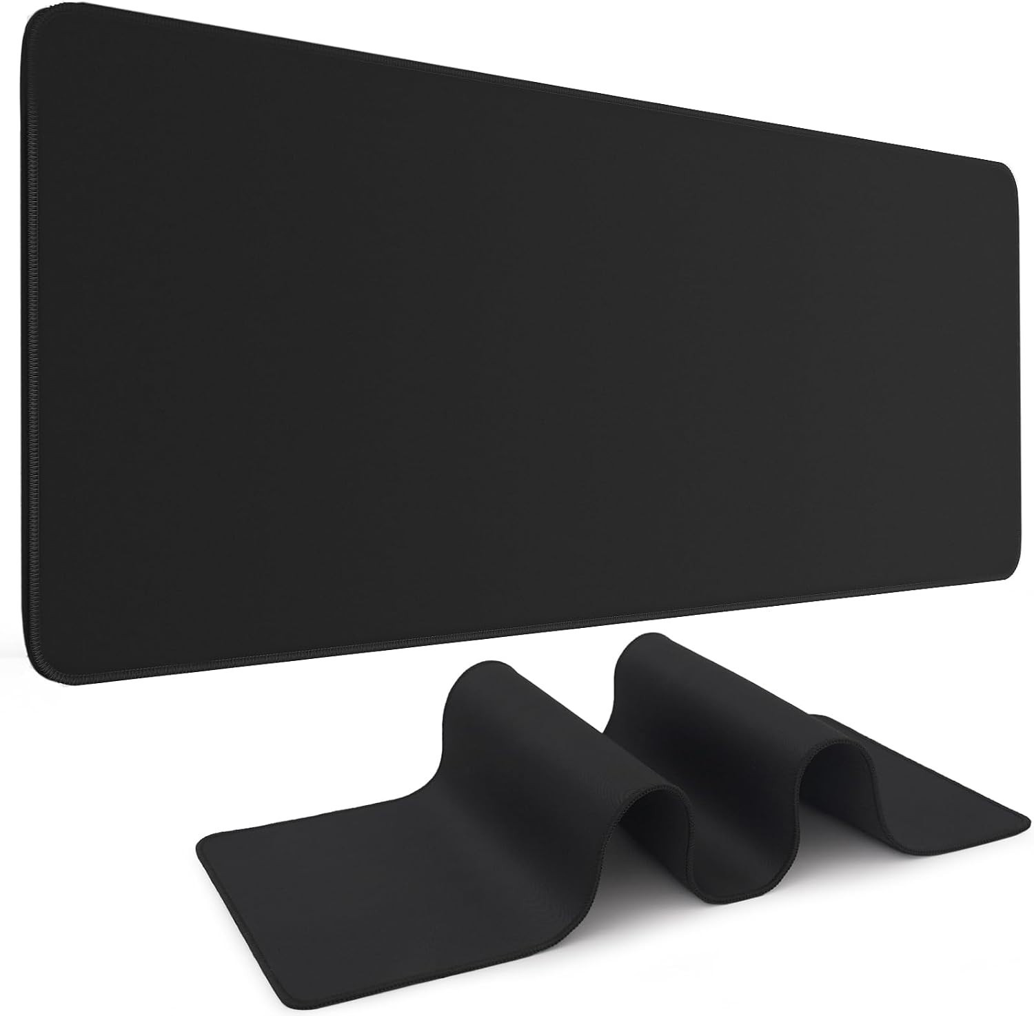 Black Mouse Pad Gaming Keyboard Pad 31.5 x 11.8 in Large Computer Mouse Pad w...
