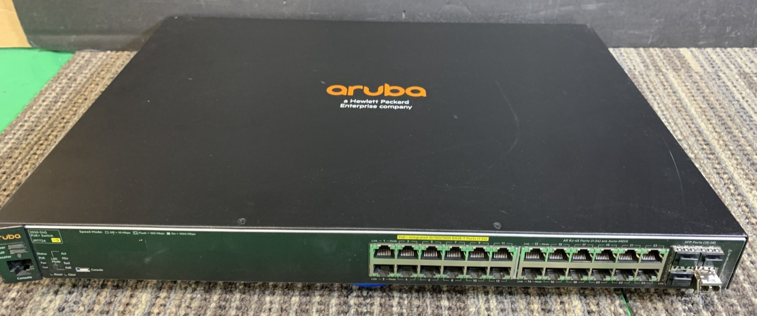 HP J9773A Aruba 2530-24 24-Port Gigabit PoE+ Managed Switch Layer 2