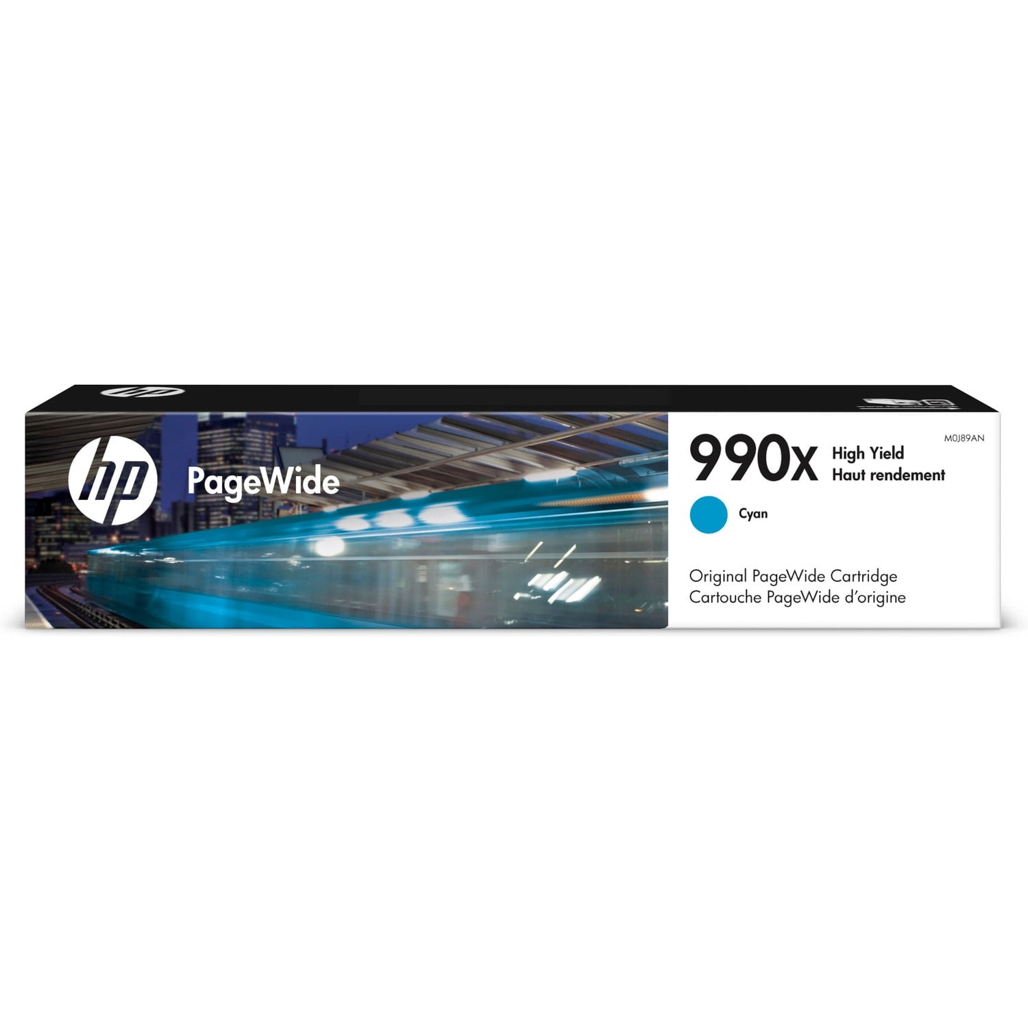 HP 990X High Yield Cyan Original PageWide Ink Cartridge, 16,000 Pages, M0J89AN