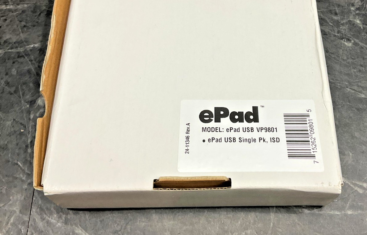 ePadLink ePad USB Signature Pad VP9801 ✅❤️✅❤️ BRAND NEW  ✅❤️✅❤️