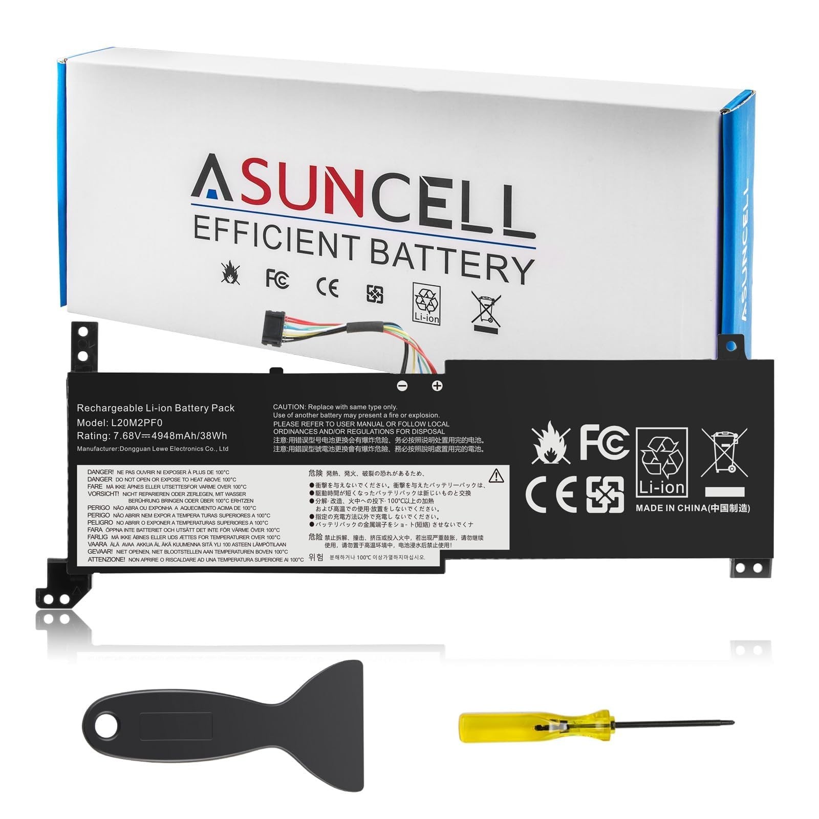 Laptop Battery Replacement for Lenovo IdeaPad 3, V14, V15, V17 - 38Wh Power Pack