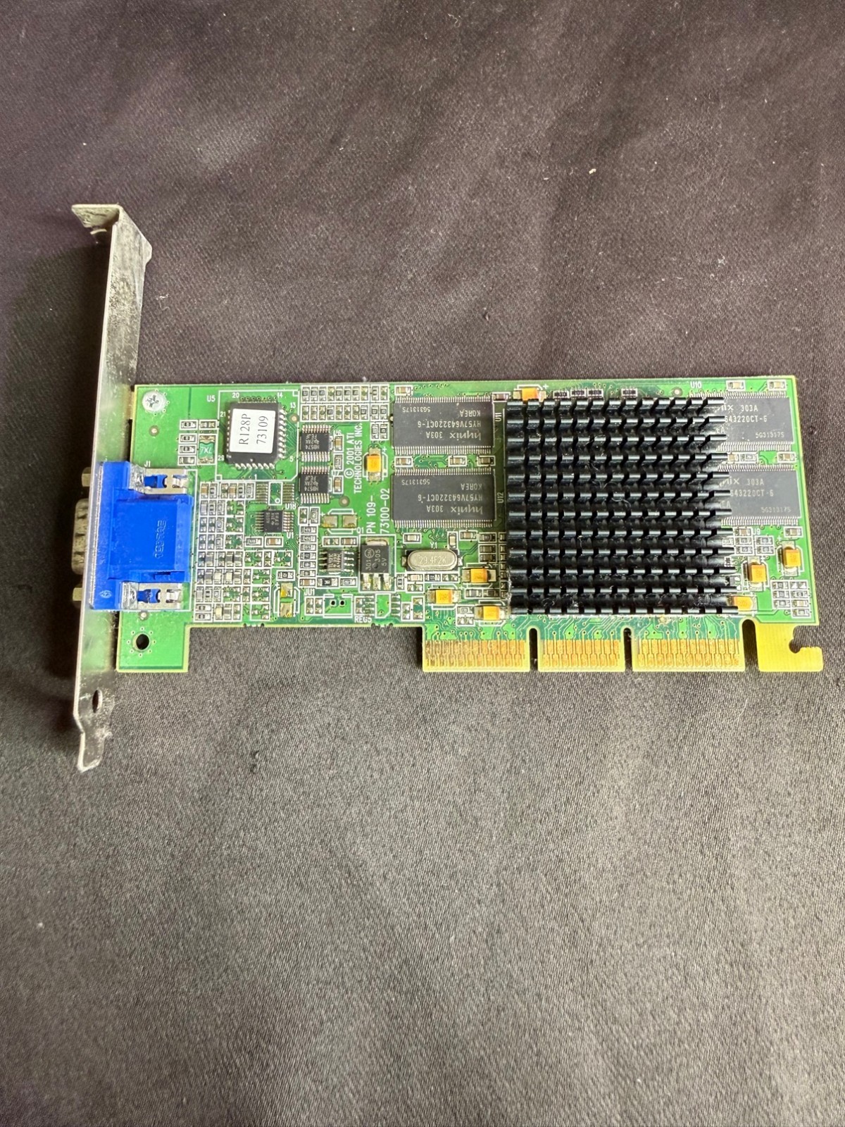 ATI Rage 128 Ultra AGP Graphics Card VGA 2001 P/N 1027311602 Vintage