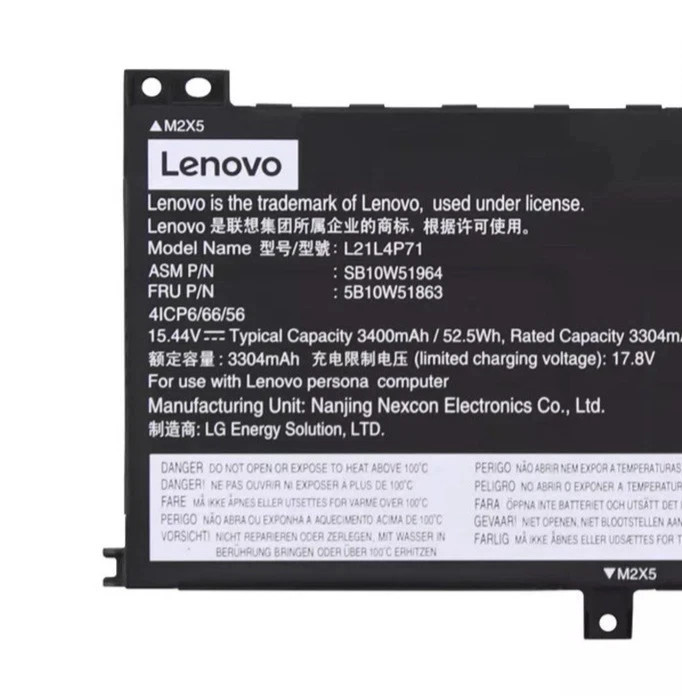 52.5Wh OEM L21L4P71 SB10W51964 Battery For Lenovo ThinkPad T14 Gen 4/P14s Gen 4