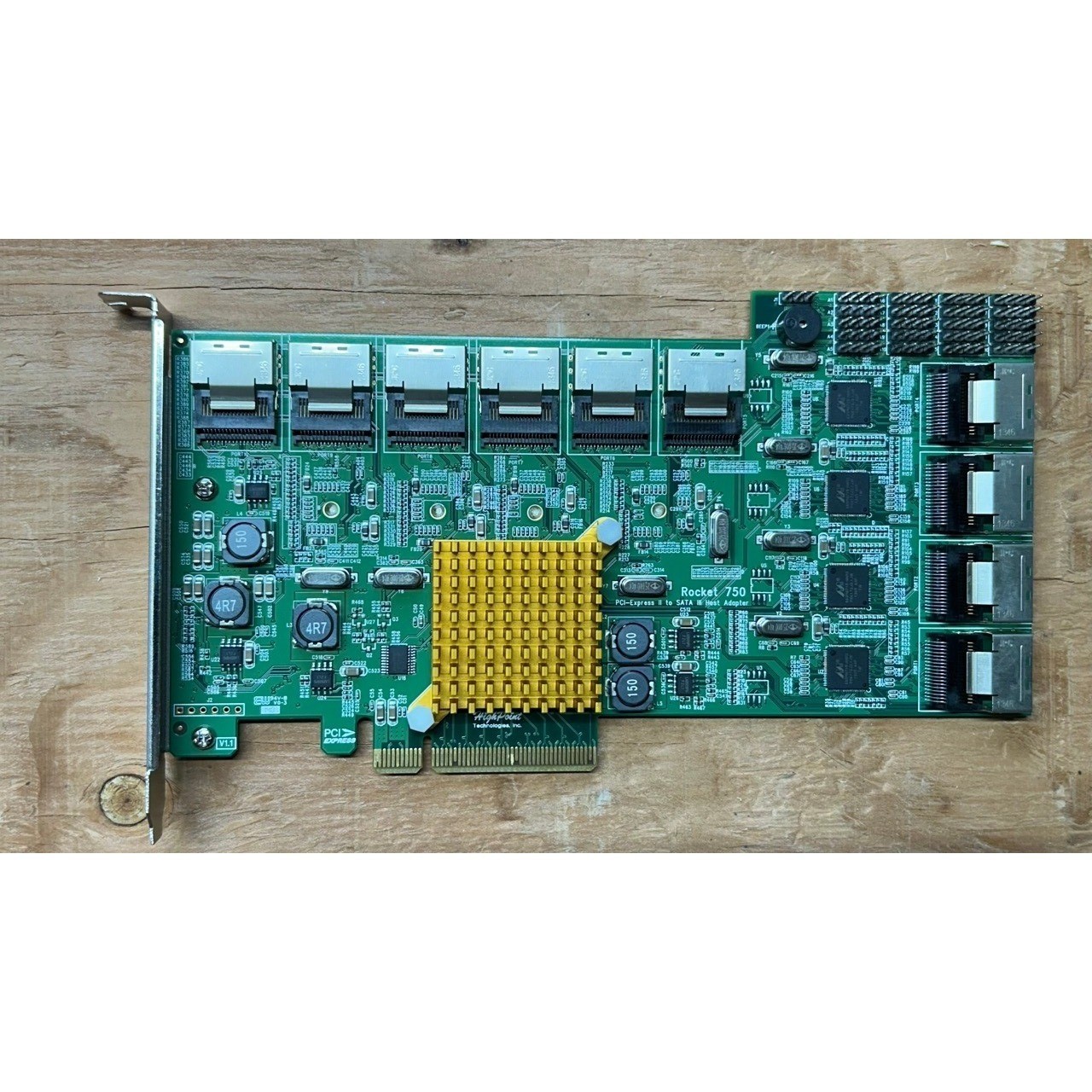 HighPoint Rocket 750 PCI-Express 2.0 x8 to SATA III 10-Port Mini-SAS HBA Card