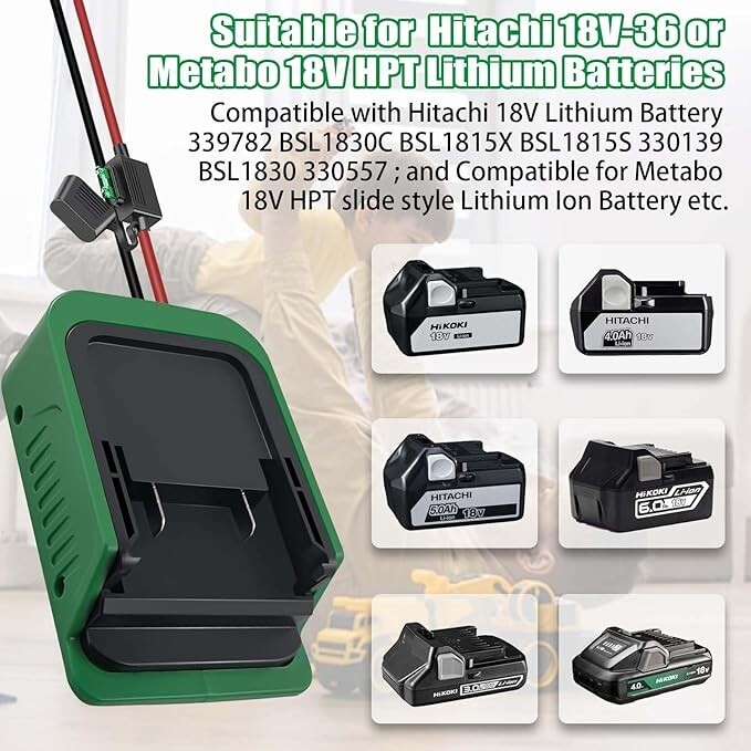 Hitachi 18V 36V-  Battery Adapter MOD For Starlink Mini