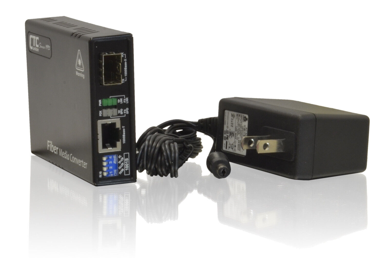 Gigabit Ethernet to SFP slot Fiber Optic media converter un-managed FMC-1001S