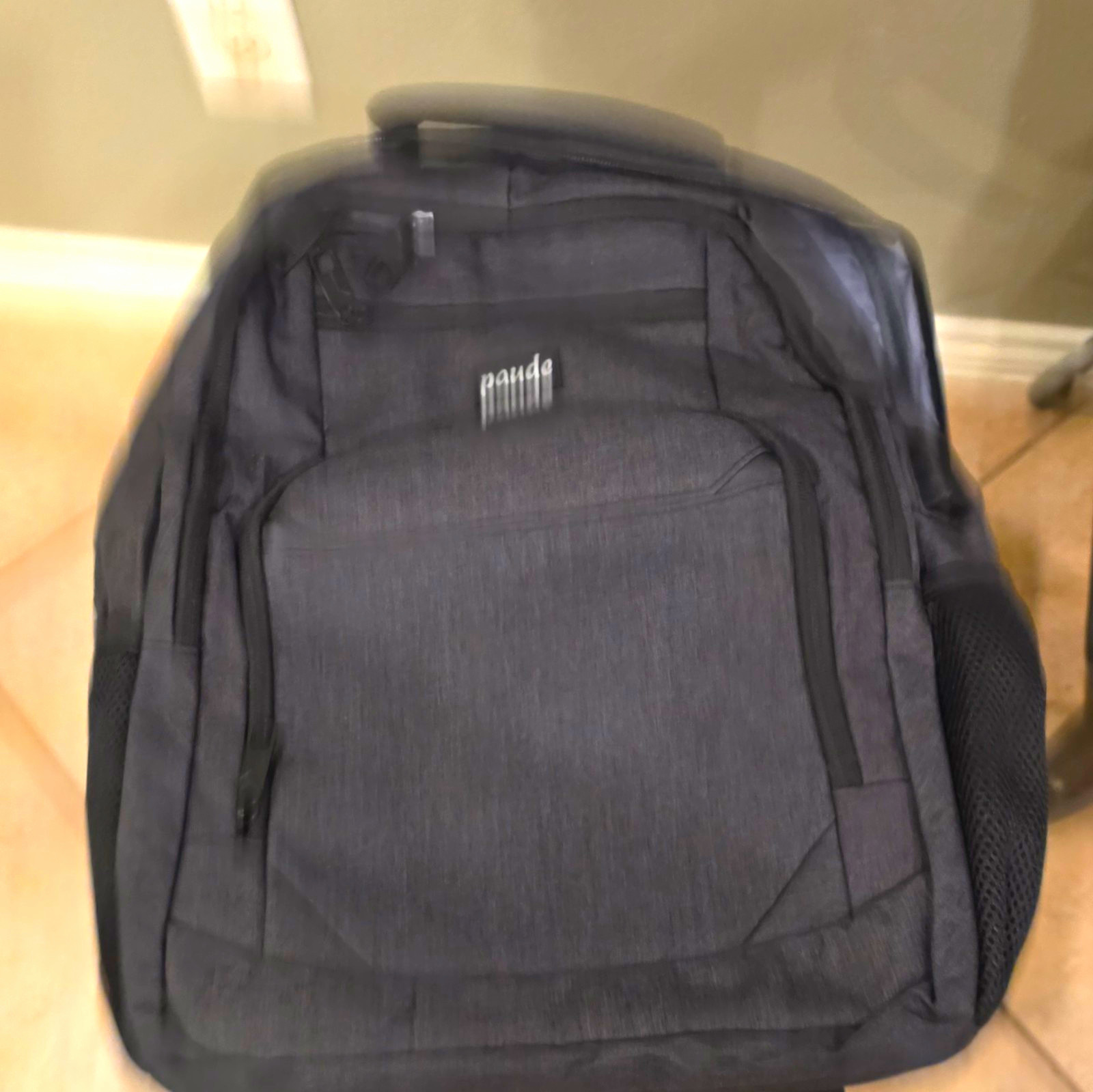Paude Black Solid Laptop Backpack Bag, Backpack Style