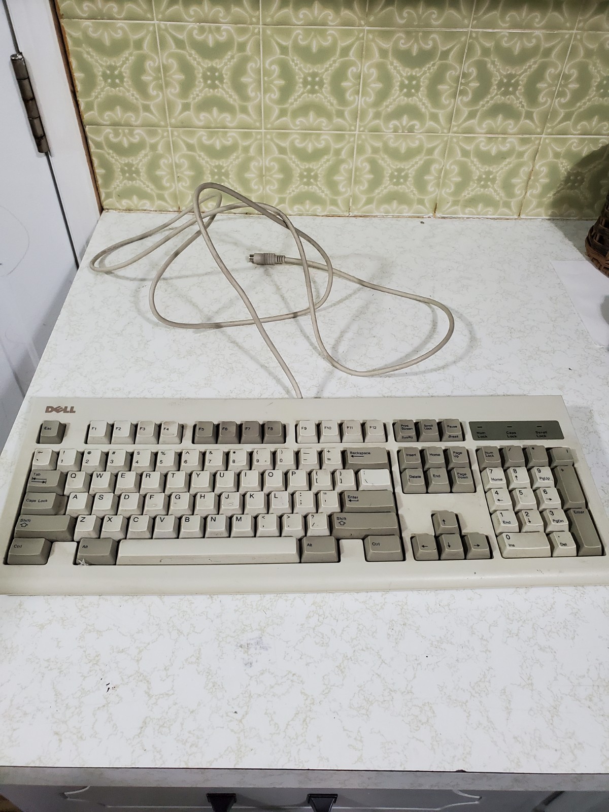 Dell QuietKey SK-1000RS PS/2 Mechanical Keyboard Untested