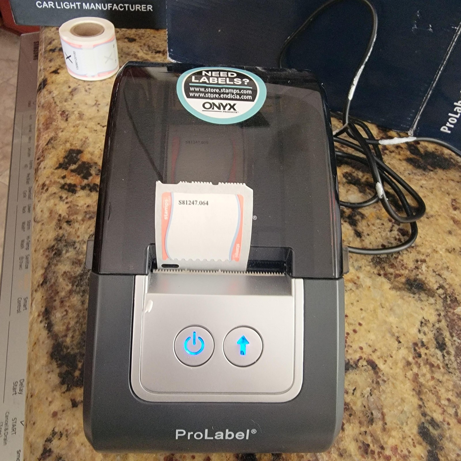 ProLabel Thermal Label Printer USB 2.0 Black Compact Desktop Label Printer