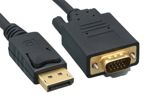 3Ft-15Ft DisplayPort DP 20 Pin to VGA SVGA HD15 28AWG PC Mac Projector LCD Cable