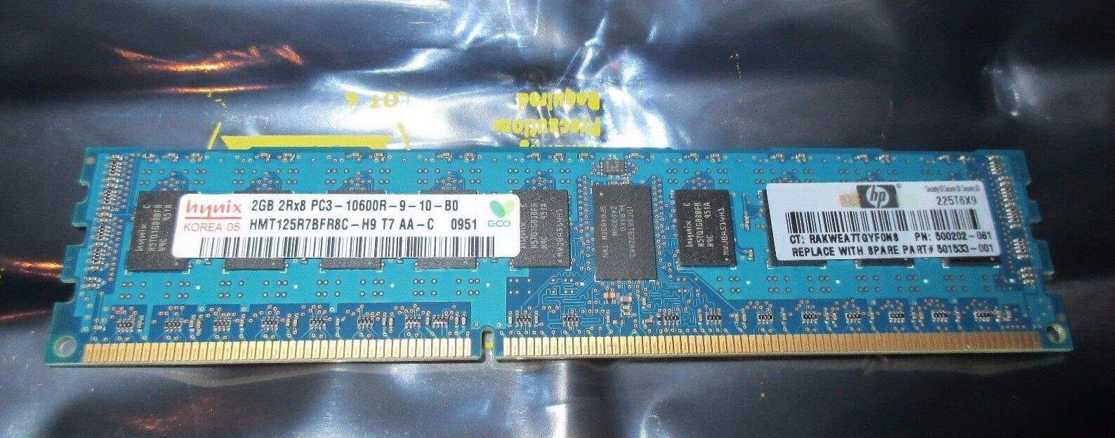 NEW HYNIX 2GB  DDR3 SERVER MEMORY 2RX8 PC3-10600R F/ HP 500202-061, DELL, IBM 